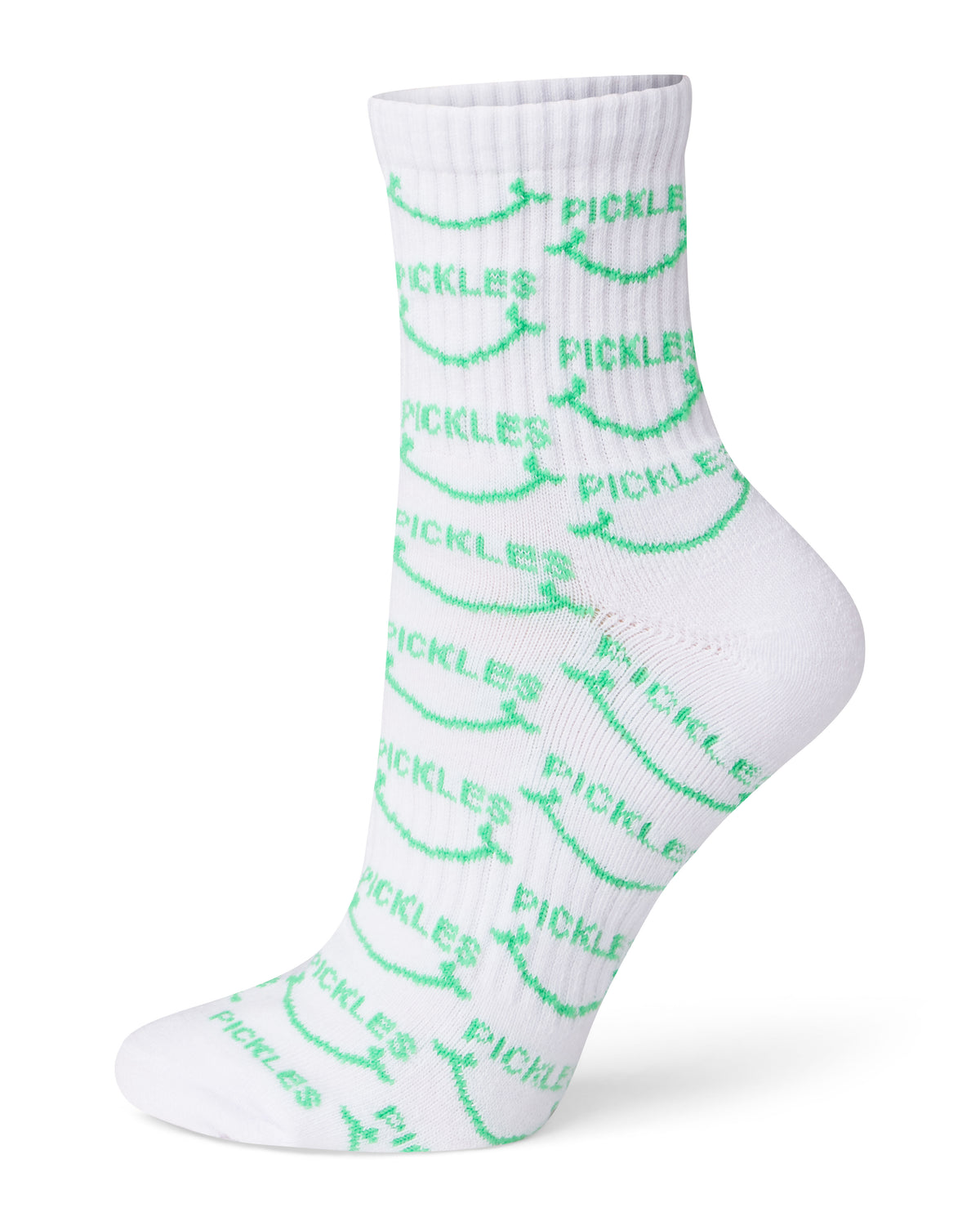 Pickle Smile Pattern High Socks