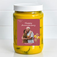 Happy Anniversary custom pickle jar
