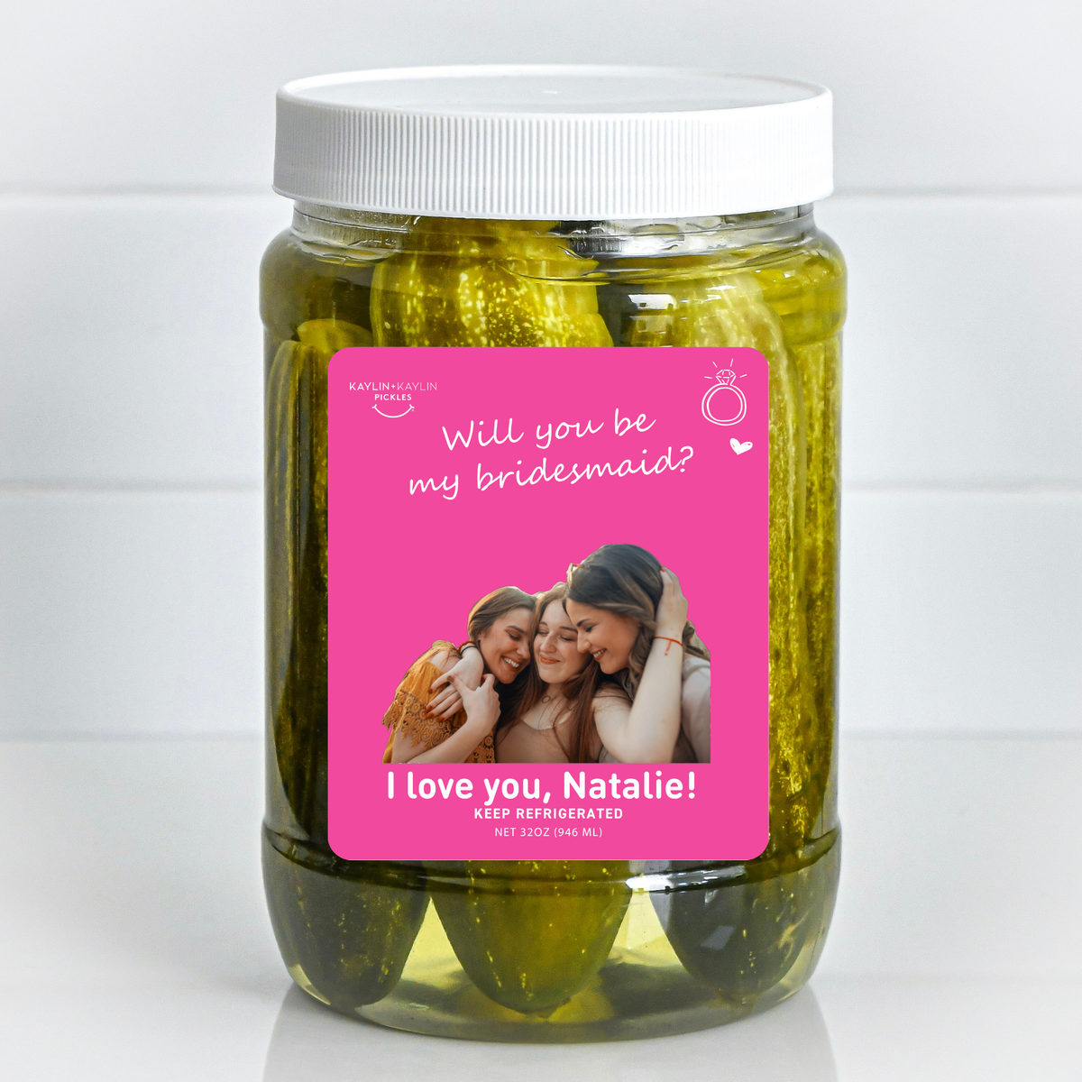 Will You Be My Bridesmaid? Custom Jar