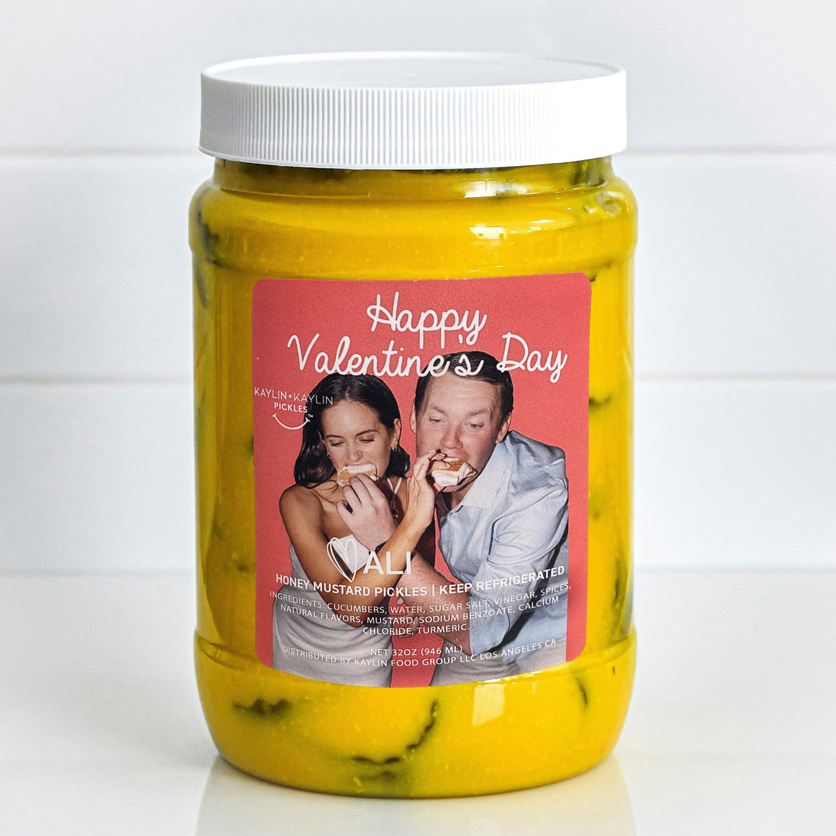 Happy Valentine's Day Custom Jar