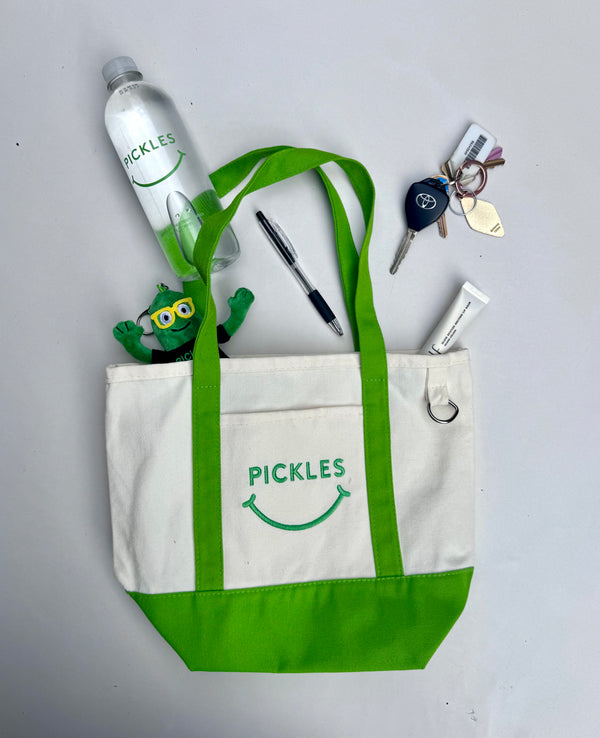 Pickle Smile Canvas Tote Bag