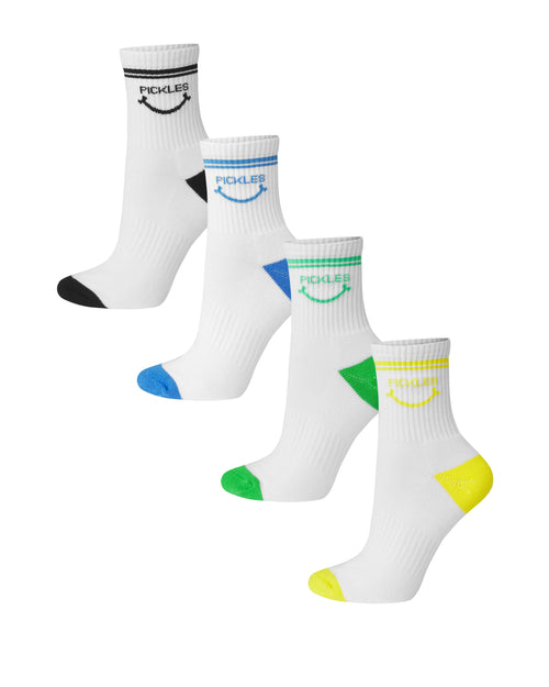 Happy Socks Calzini Pickles - 1 Paio Sportivo A Costine Con Cetriolo Smile