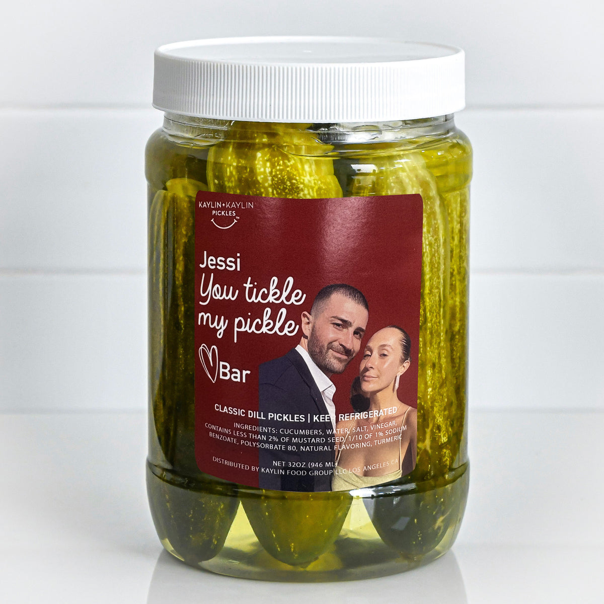 You Tickle My Pickle Custom Jar