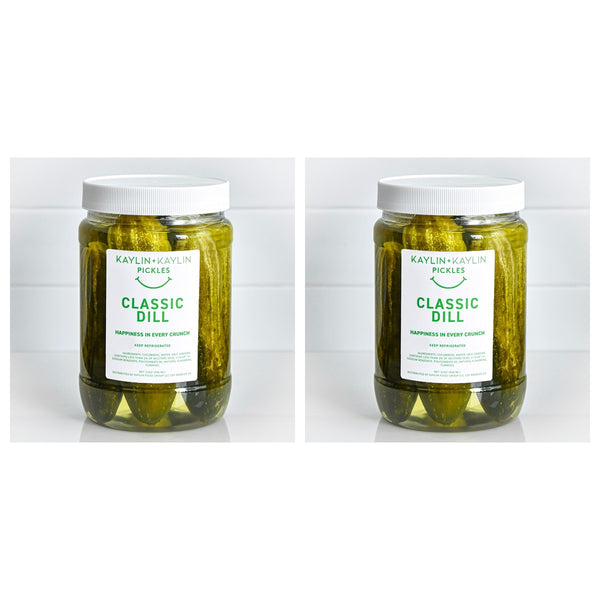 Two jars of Classic Dill Pickles