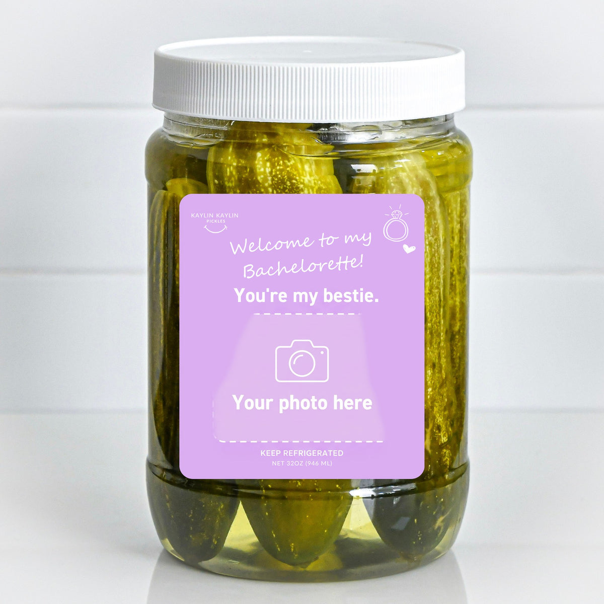 Bachelorette Custom Jar, your photo here