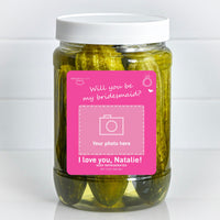 Will You Be My Bridesmaid? Custom Jar, your photo here