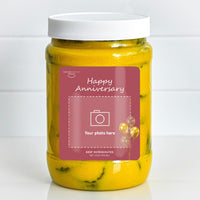 Happy Anniversary Custom Jar, your photo here