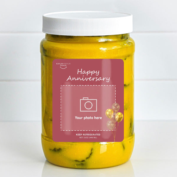 Happy Anniversary Custom Jar, your photo here