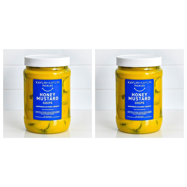 Two jars of Honey Mustard Pickles