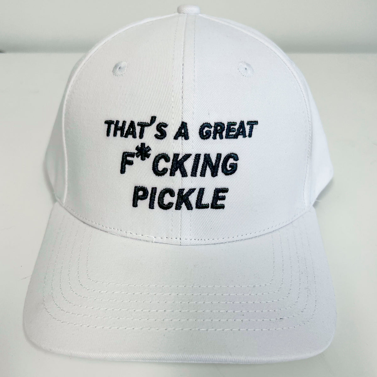That's a Great F*cking Pickle Baseball Cap - White