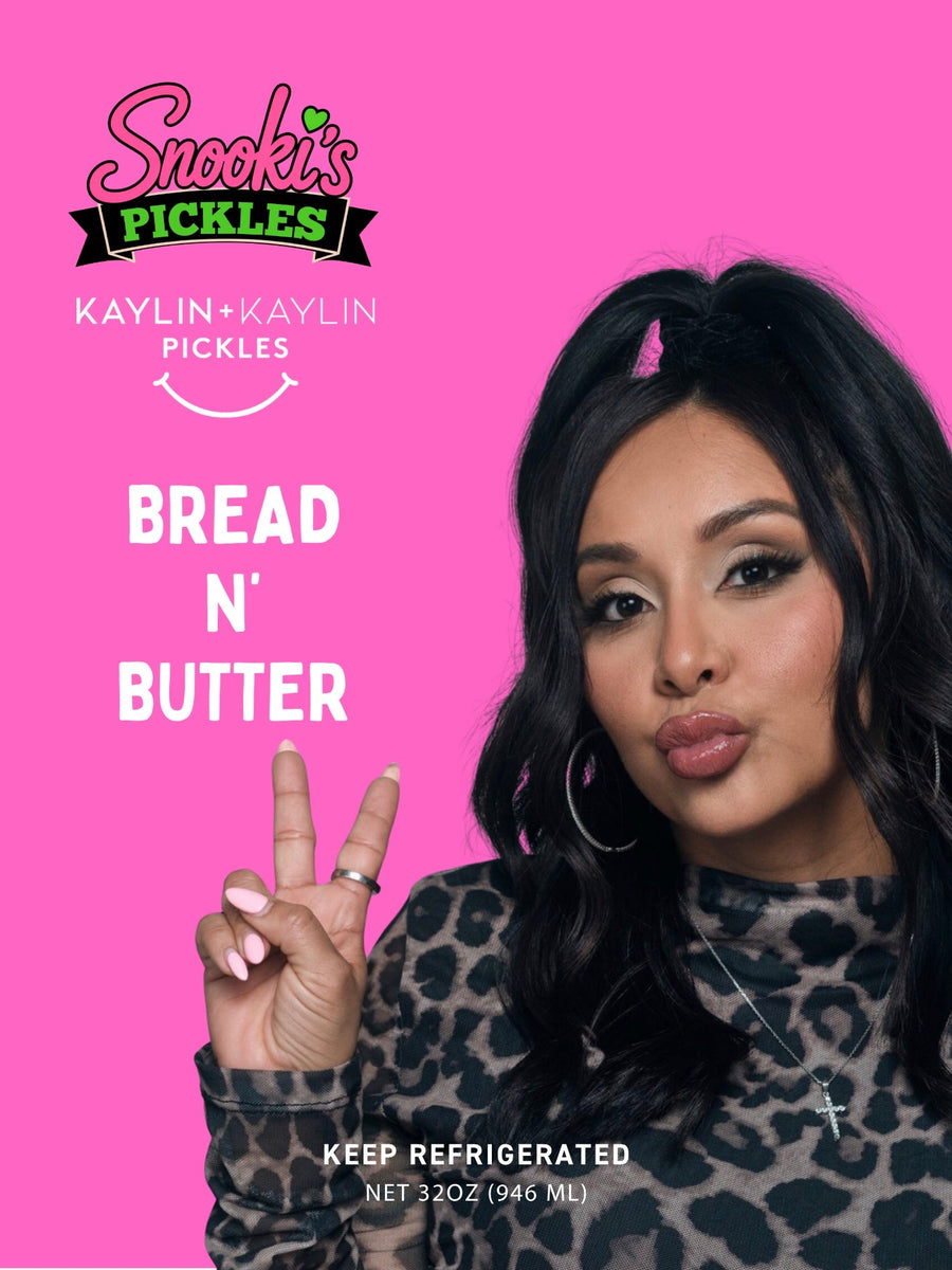 Snooki's Bread n' Butter pickles label