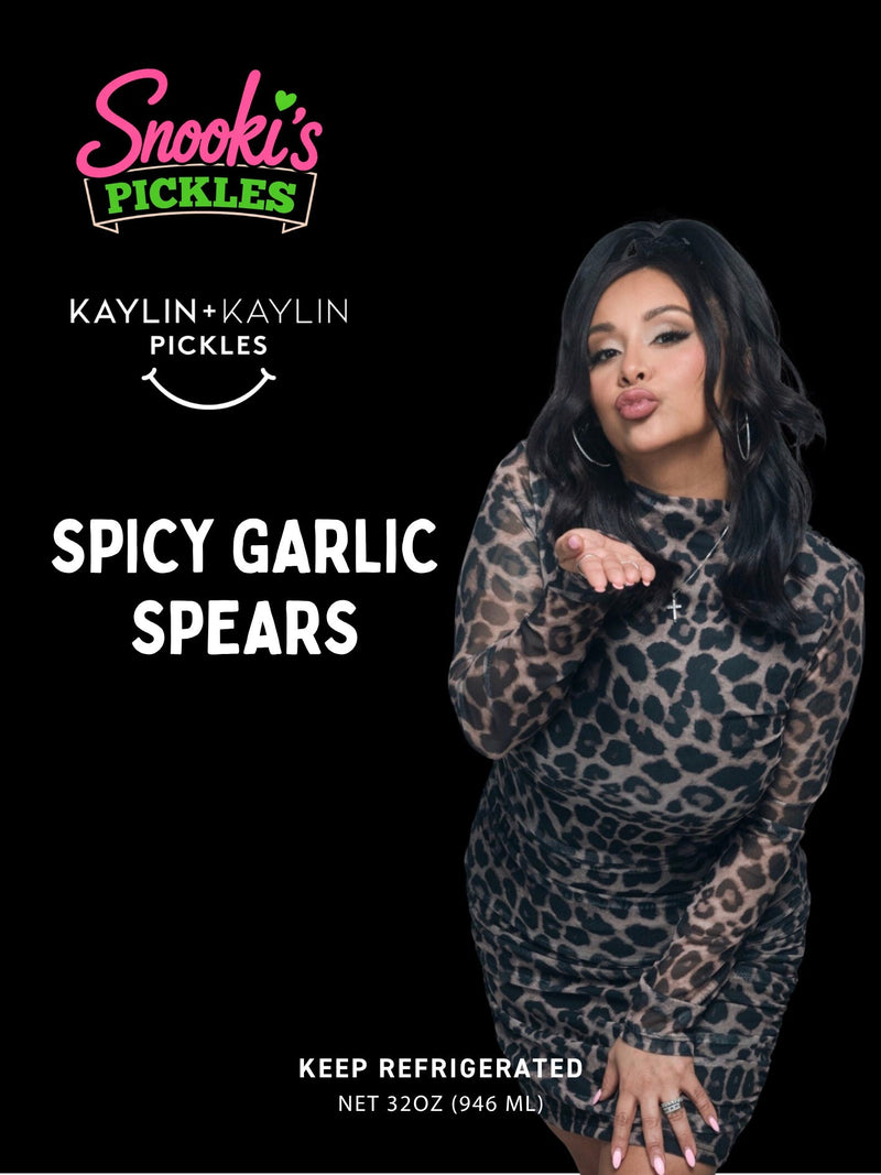 Snooki's Spicy Garlic Spears label