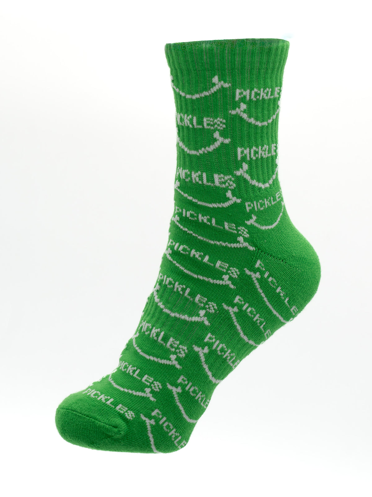 Pickle Smile Pattern High Socks