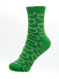 Pickle Smile Pattern High Socks