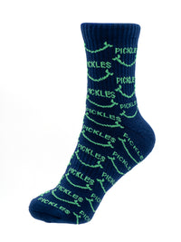 Pickle Smile Pattern High Socks